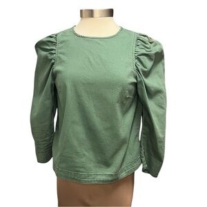 Ulla Johnson Back Zip Denim Top